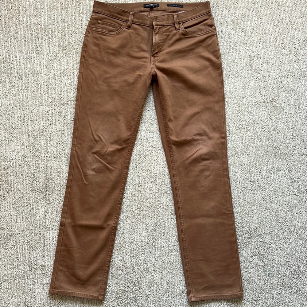Banana Republic Brown Traveler slim fit pants 31x30
